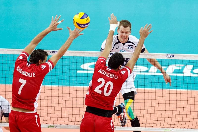 Volleyball. FIVB Men's World Championship. Tunisia - Finland. 07.09.2014