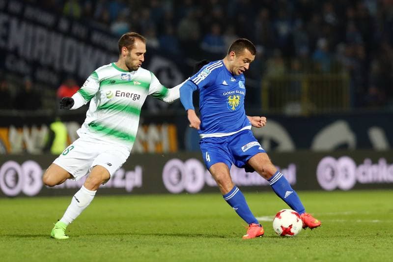 Football. Lotto Ekstraklasa. Ruch Chorzow - Lechia Gdansk. 11.03.2017