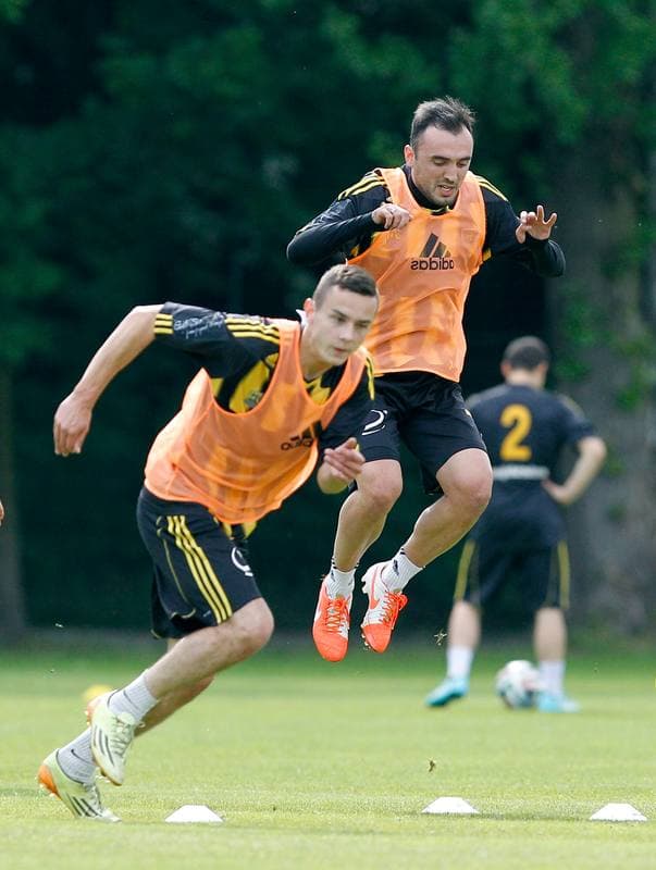 Football. GKS Katowice. Training. 19.01.2015
