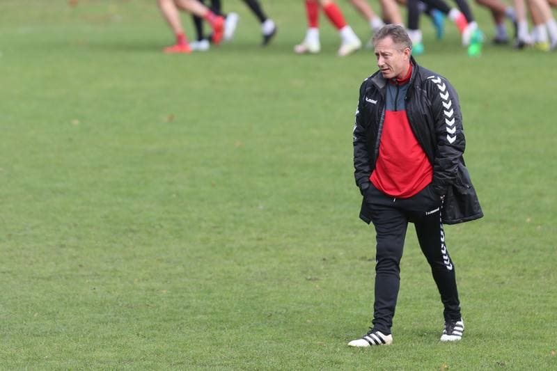 Football. GKS Tychy. Training. 11.10.2017