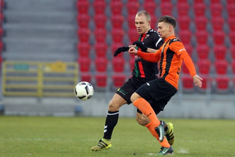 Football. Nice I Liga. GKS Tychy - Chrobry Glogow. 03.03.2018