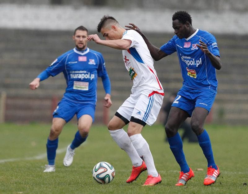 Football. III Liga Opolsko - Slaska. Gornik II Zabrze - Podbeskidzie II Bielsko Biala. 14.11.2014