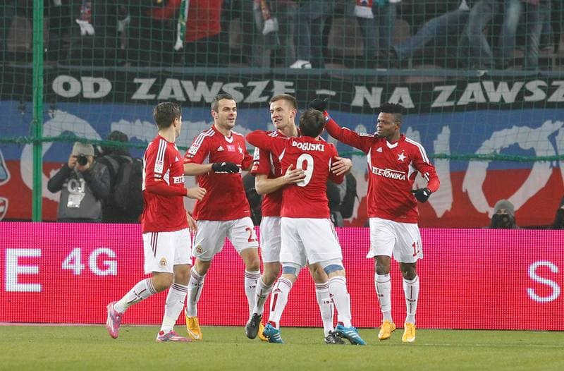Football. T-Mobile Ekstraklasa. Wisla Krakow - Lech Poznan. 07.12.2014