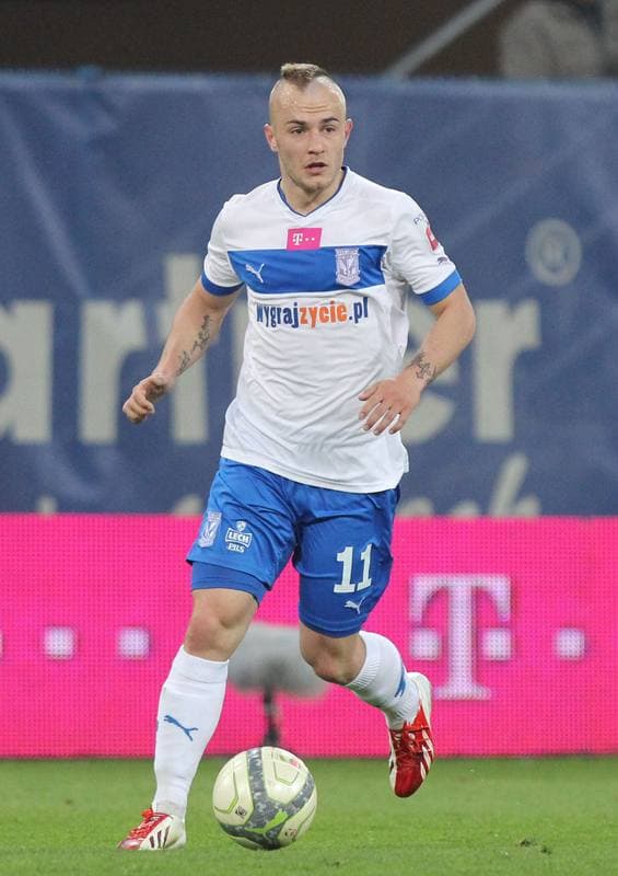 Football. T-Mobile Ekstraklasa. Piast Gliwice - Lech Poznan. 15.04.2013