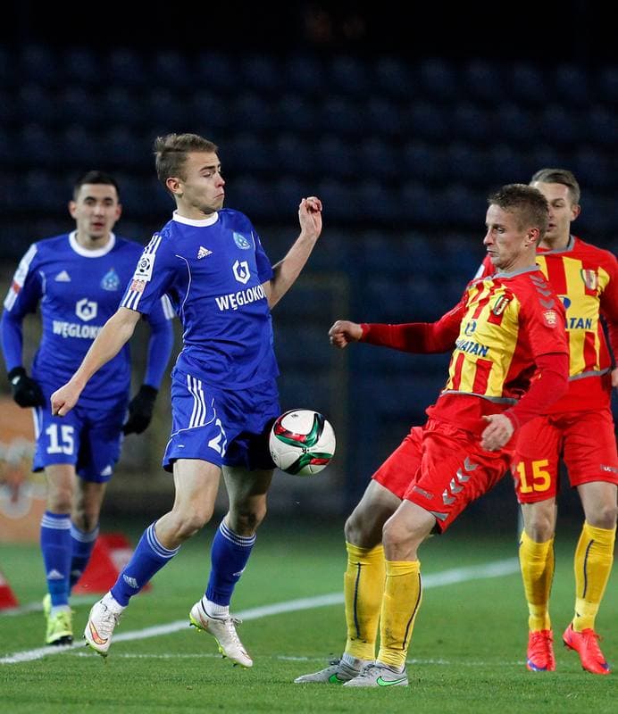 Football. PKO BP Ekstraklasa. Ruch Chorzow - Korona Kielce. 01.12.2015