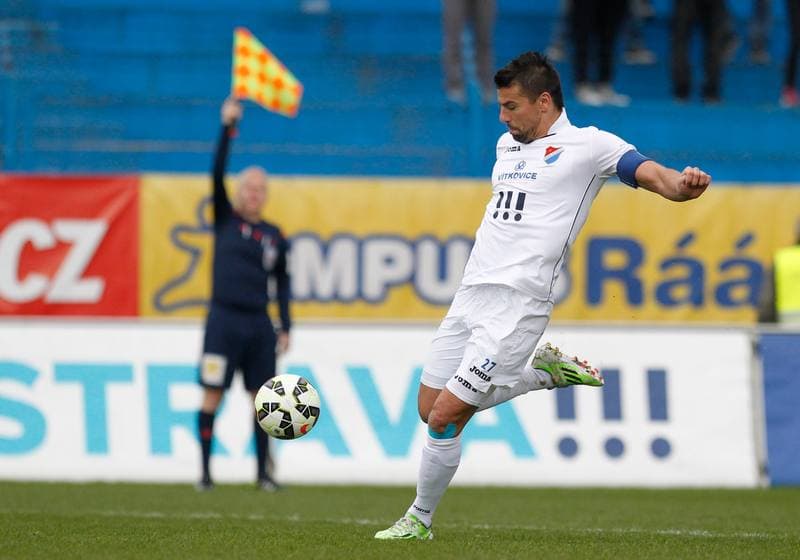 Football. SYNOT Liga. Banik Ostrava - Viktoria Plzen. 05.04.2015