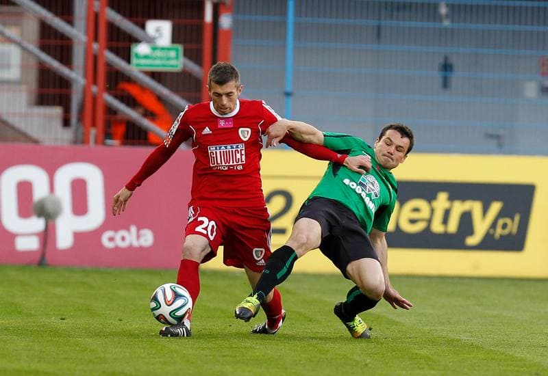 Football. T-Mobile Ekstraklasa. Piast Gliwice - Gornik Leczna. 07.11.2014