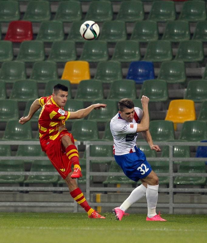 Football. PKO BP Ekstraklasa. Podbeskidzie Bielsko Biala - Jagiellonia Bialystok. 02.11.2015