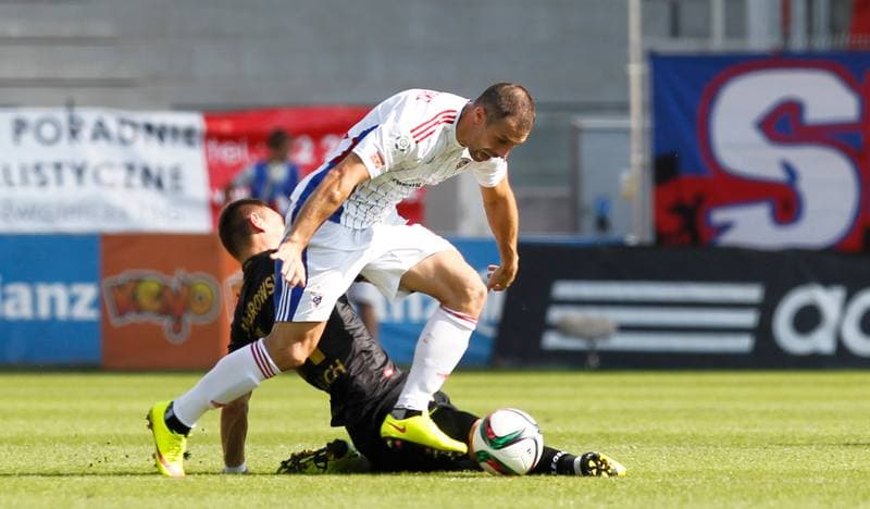 Football. T-Mobile Ekstraklasa. Gornik Zabrze - Cracovia Krakow. 21.07.2014