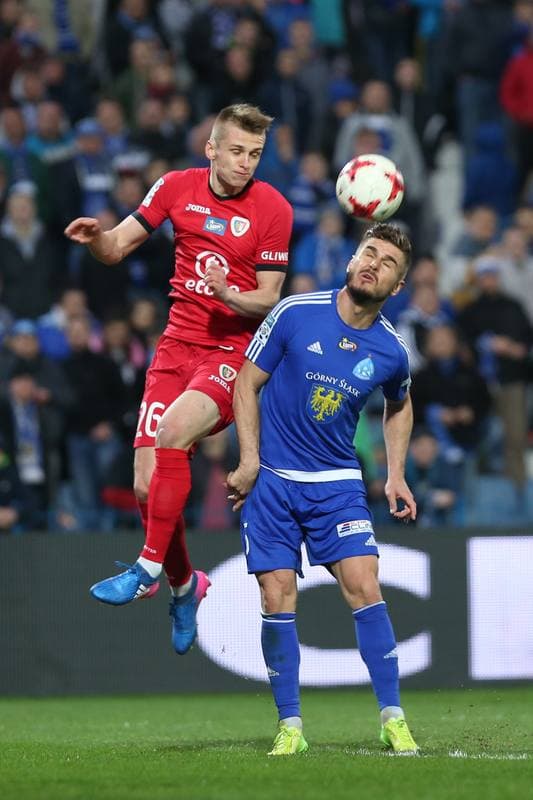 Football. Lotto Ekstraklasa. Ruch Chorzow - Piast Gliwice. 03.04.2017