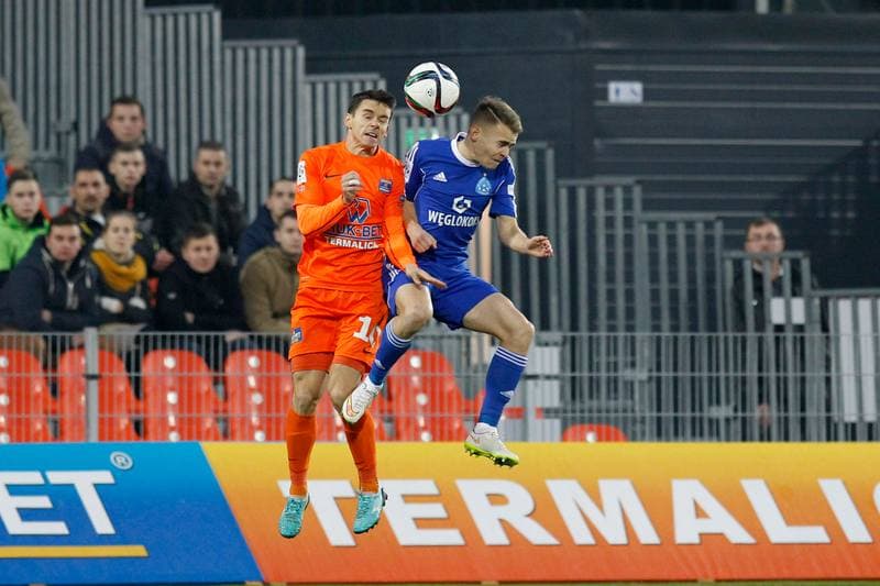 Football. PKO BP Ekstraklasa. Termalica Bruk-Bet Nieciecza - Ruch Chorzow. 19.12.2015