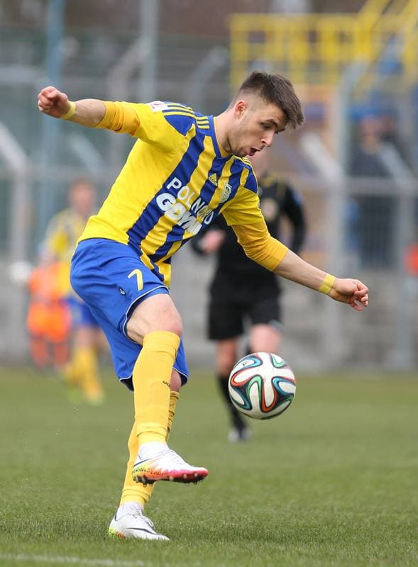 Football. I Liga. MKS Kluczbork - Arka Gdynia. 26.03.2016