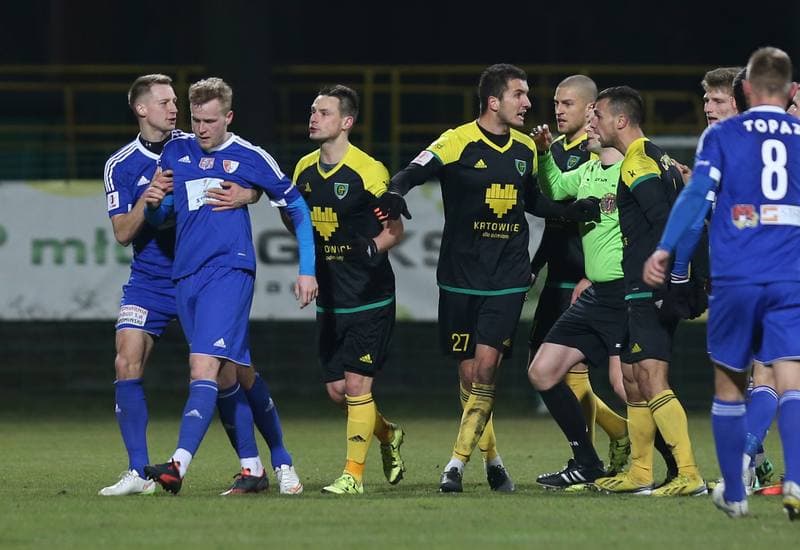 Football. I Liga. GKS Katowice - Pogon Siedlce. 19.03.2016