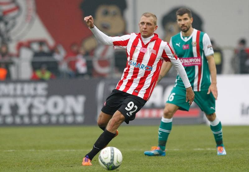 Football. T-Mobile Ekstraklasa. Cracovia Krakow - Slask Wroclaw. 02.03.2014