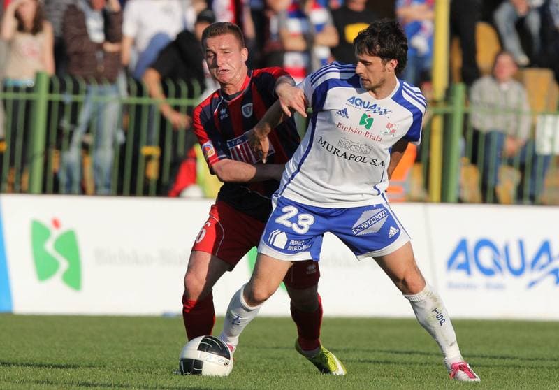 Football. I liga. Podbeskidzie Bielsko-Biala - Piast Gliwice. 11.05.2011