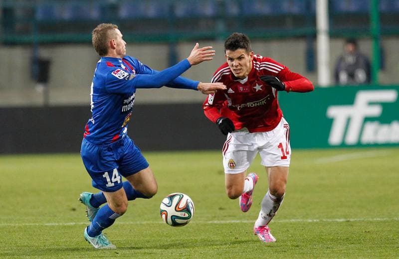 Football. T-Mobile Ekstraklasa. Wisla Krakow - Podbeskidzie Bielsko Biala. 24.10.2014