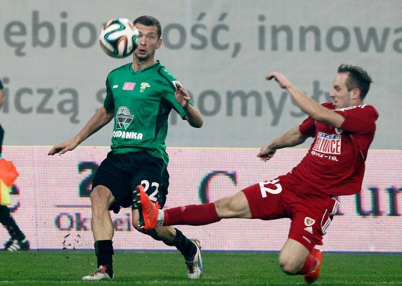 Football. T-Mobile Ekstraklasa. Piast Gliwice - Gornik Leczna. 07.11.2014