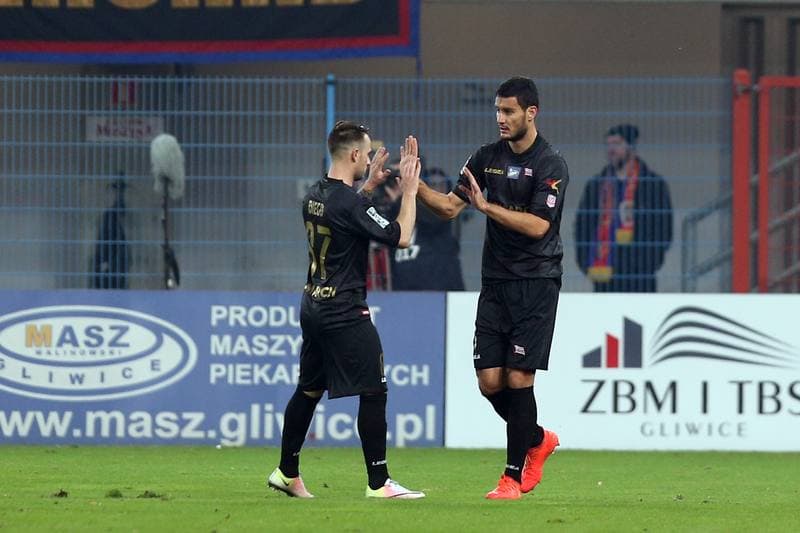 Football. Lotto Ekstraklasa. Piast Gliwice - Cracovia Krakow. 18.11.2016