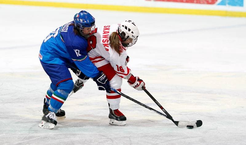 Ice Hockey. U18 Women's World Championship Division I. Poland - Italy. 19.01.2015