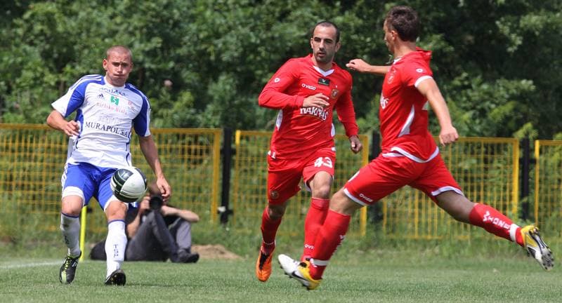 Football. Sparing. Widzew Lodz - Podbeskidzie Bielsko-Biala. 19.07.2011