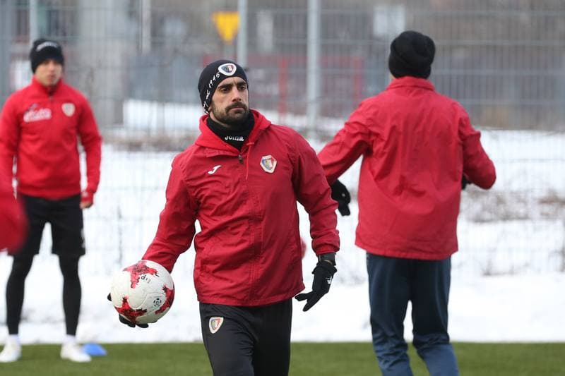 Football. Piast Gliwice. Training. 02.02.2017