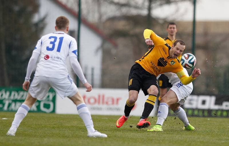 Football. I Liga. Wigry Suwalki - GKS Katowice. 04.04.2015