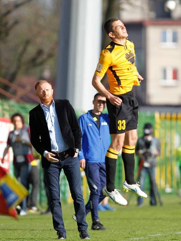 Football. I Liga. GKS Katowice - Zaglebie Lubin. 25.04.2015