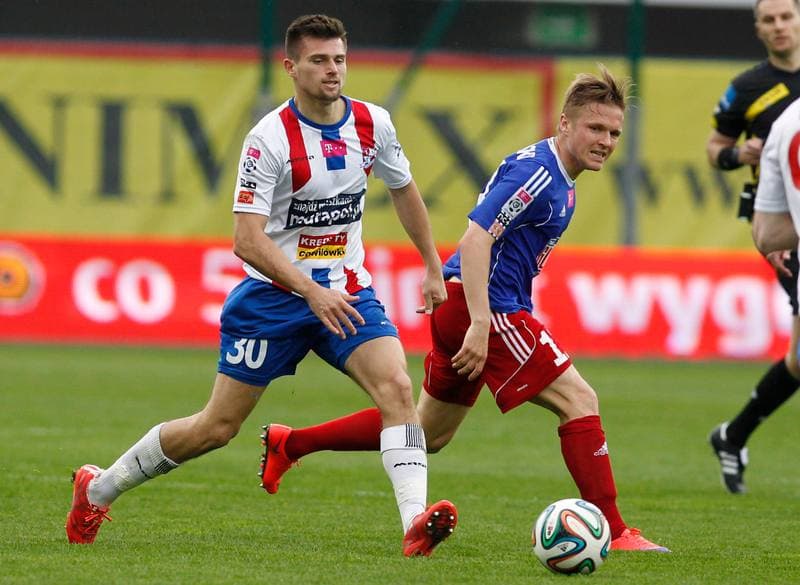 Football. T-Mobile Ekstraklasa. Piast Gliwice - Podbeskidzie Bielsko Biala. 24.05.2015