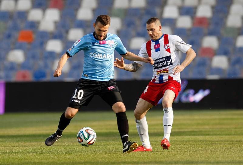 Football. T-Mobile Ekstraklasa. Podbeskidzie Bielsko Biala - Cracovia Krakow. 29.05.2015