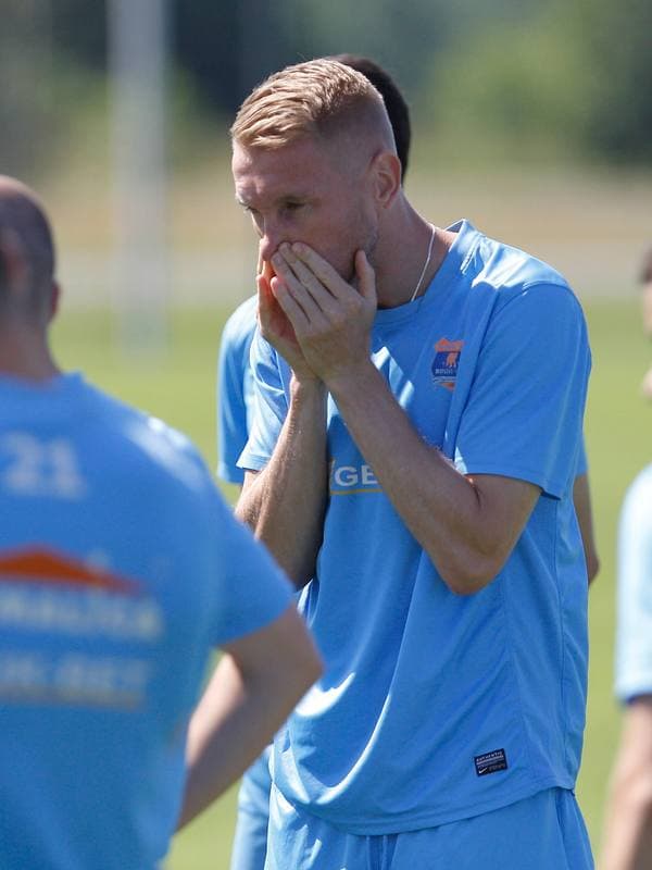Football. Termalica Bruk-Bet Nieciecza. Training. 03.07.2015