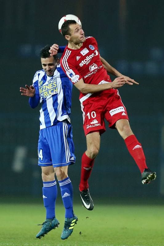 Football. Nice I Liga. Ruch Chorzow - Wigry Suwalki. 22.11.2017