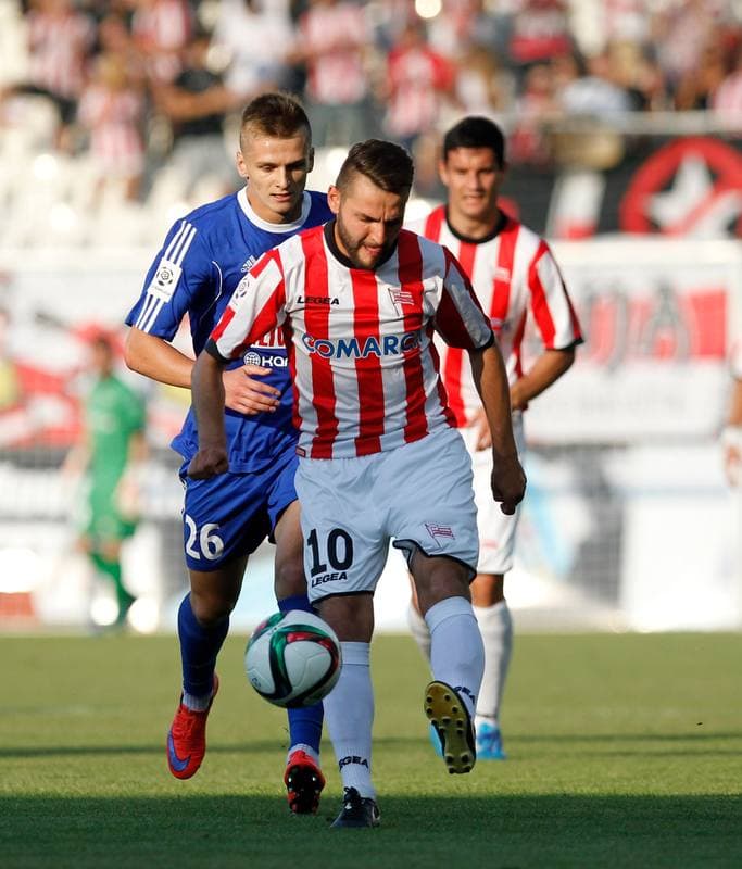 Football. T-Mobile Ekstraklasa. Cracovia Krakow - Piast Gliwice. 13.03.2015