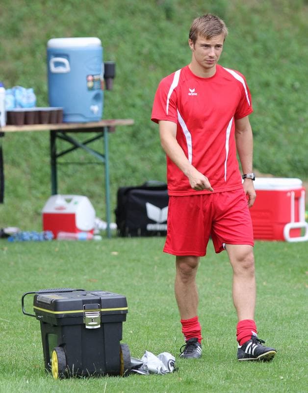 Football. Gornik Zabrze. Training. 11.01.2011