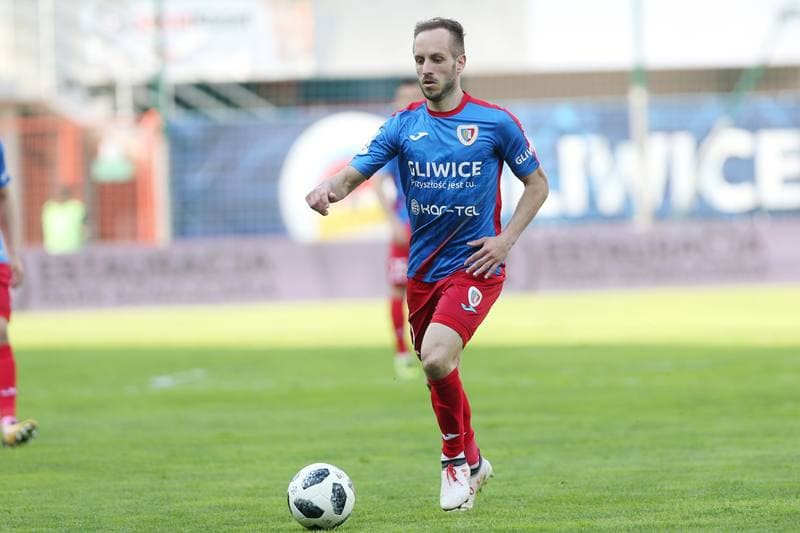 Football. Lotto Ekstraklasa. Piast Gliwice - Pogon Szczecin. 21.04.2018