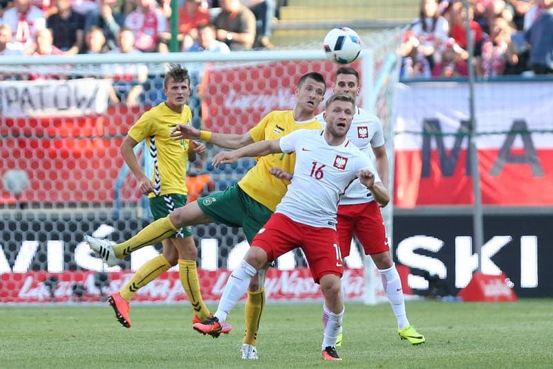 Football. International Friendly. Poland - Lithuania. 06.06.2016