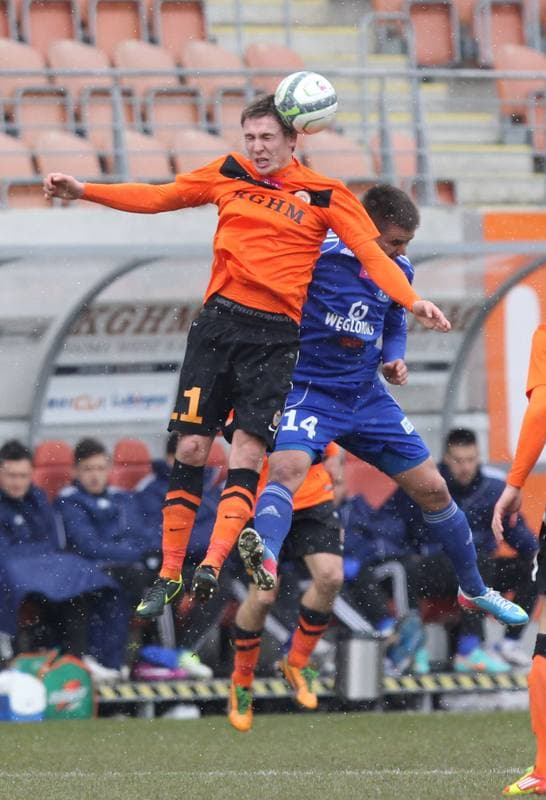 Football. T-mobile Ekstraklasa. Zaglebie Lubin - Ruch Chorzow. 01.04.2013