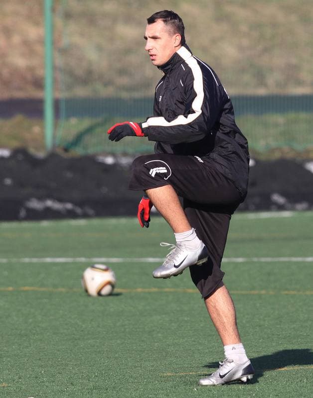 Football. Ruch Radzionkow. Training. 17.01.2011
