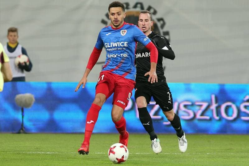 Football. Lotto Ekstraklasa. Piast Gliwice - Cracovia Krakow. 18.11.2017