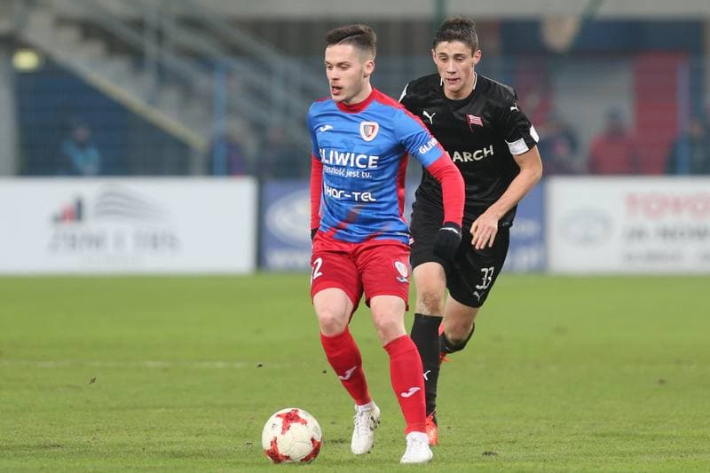 Football. Lotto Ekstraklasa. Piast Gliwice - Cracovia Krakow. 18.11.2017