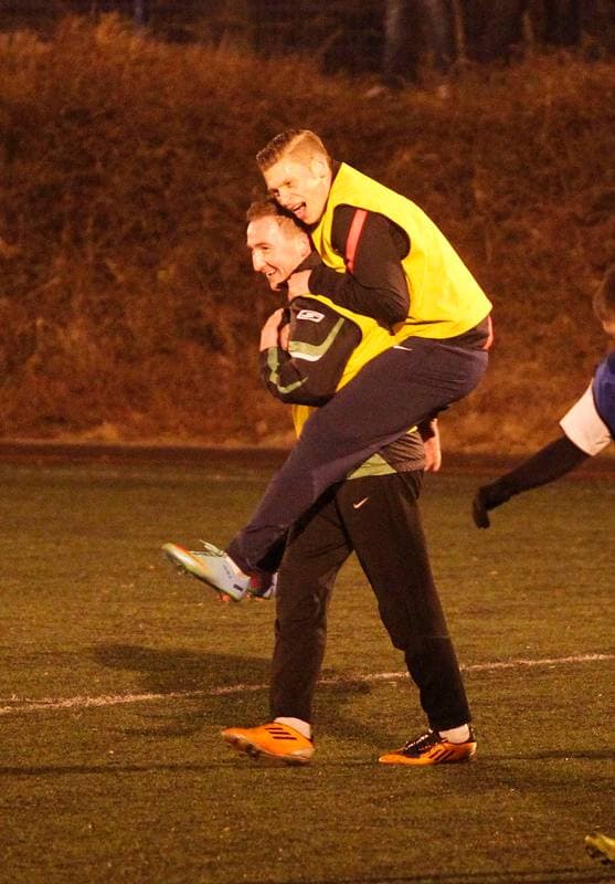 Football. Gwarek Zabrze. Training. 22.12.2013