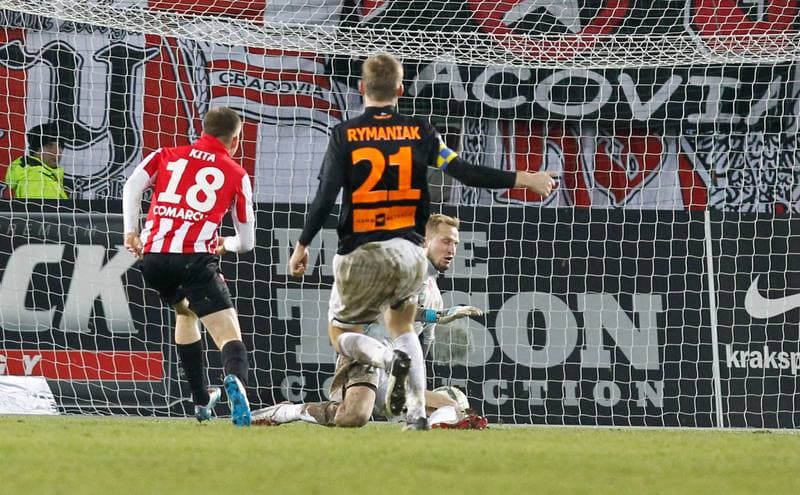 Football. T-Mobile Ekstraklasa. Cracovia Krakow - Zaglebie Lubin. 09.12.2013