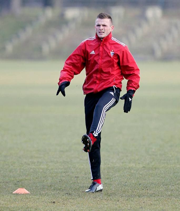 Football. Gornik Zabrze. Training. 08.01.2014