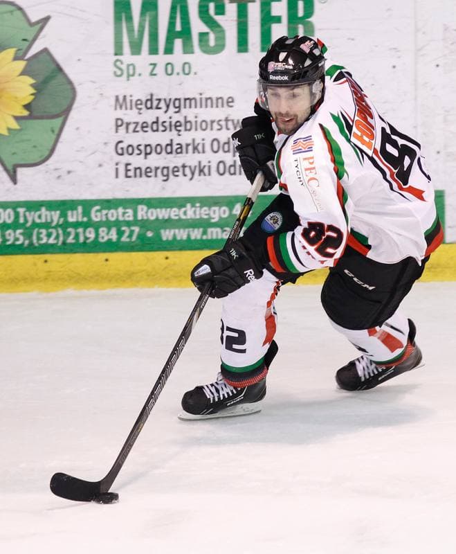 Ice Hockey. Polska Hokej Liga. GKS Tychy - Comarch Cracovia Krakow. 19.01.2014