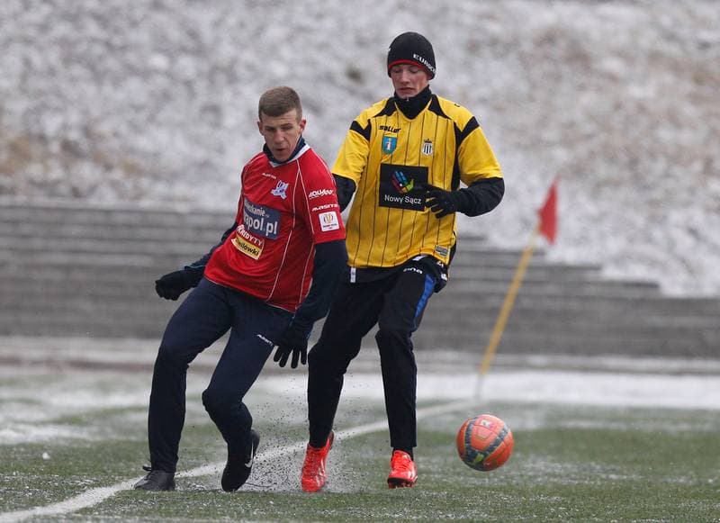 Football. Friendly Match. Podbeskidzie Bielsko Biala - Sandecja Nowy Sacz. 23.01.2014