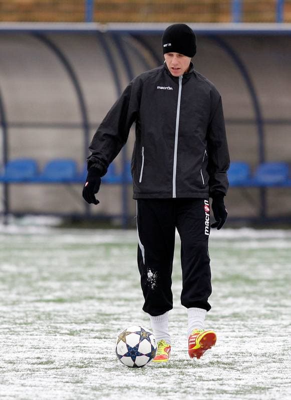 Football. GKS Katowice. Training. 24.01.2014