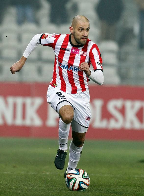 Football. T-Mobile Ekstraklasa. Cracovia Krakow - Jagiellonia Bialystok. 06.12.2014