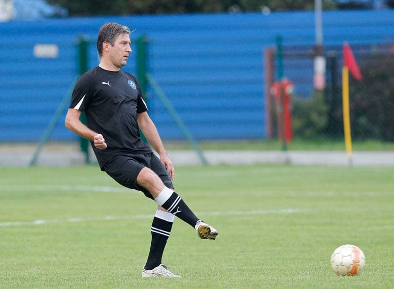 Football. Puchar Polski. Strazak Mikolow - Reprezentacja Slaska Oldboyow. 09.09.2014