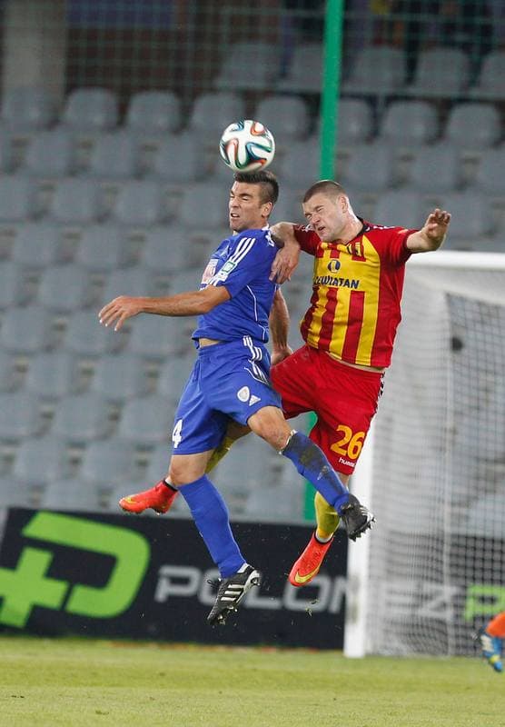 Football. T-Mobile Ekstraklasa. Korona Kielce - Piast Gliwice. 26.09.2014
