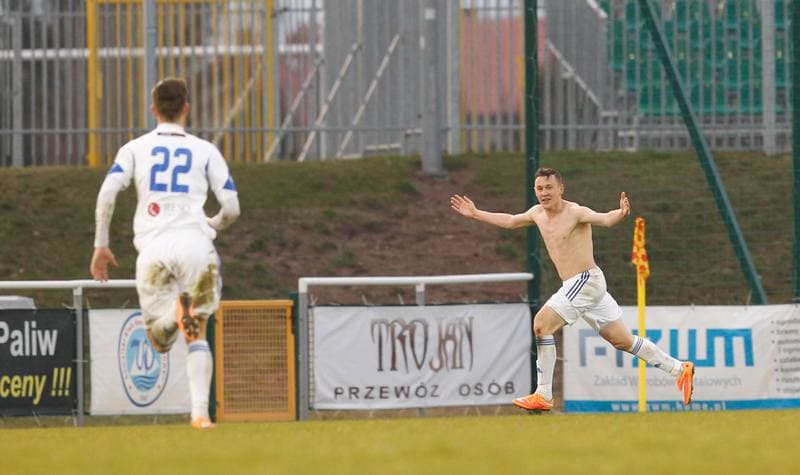Football. I Liga. Wigry Suwalki - GKS Katowice. 04.04.2015