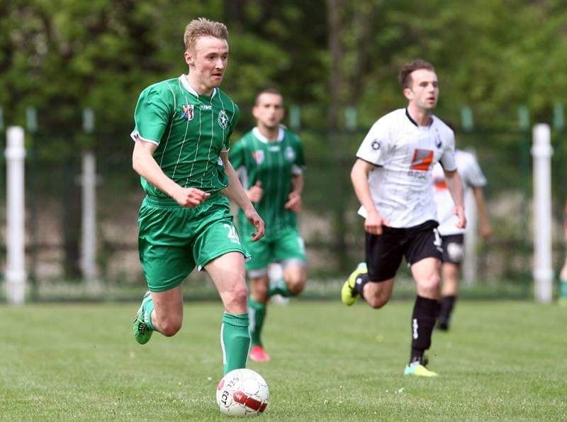 Football. III Liga Opolsko Slaska. Grunwald Ruda Slaska - Szombierki Bytom. 09.05.2015